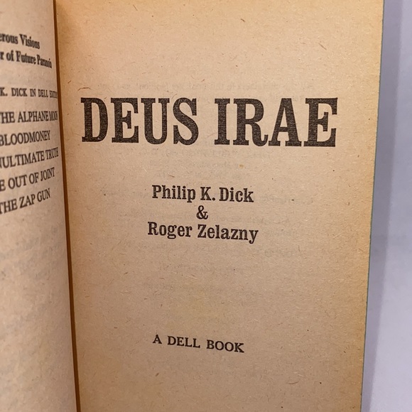 Deus Irae by Philip K. Dick & Roger Zelazny Vintage Science Fiction Dell 1980 - Picture 9 of 11